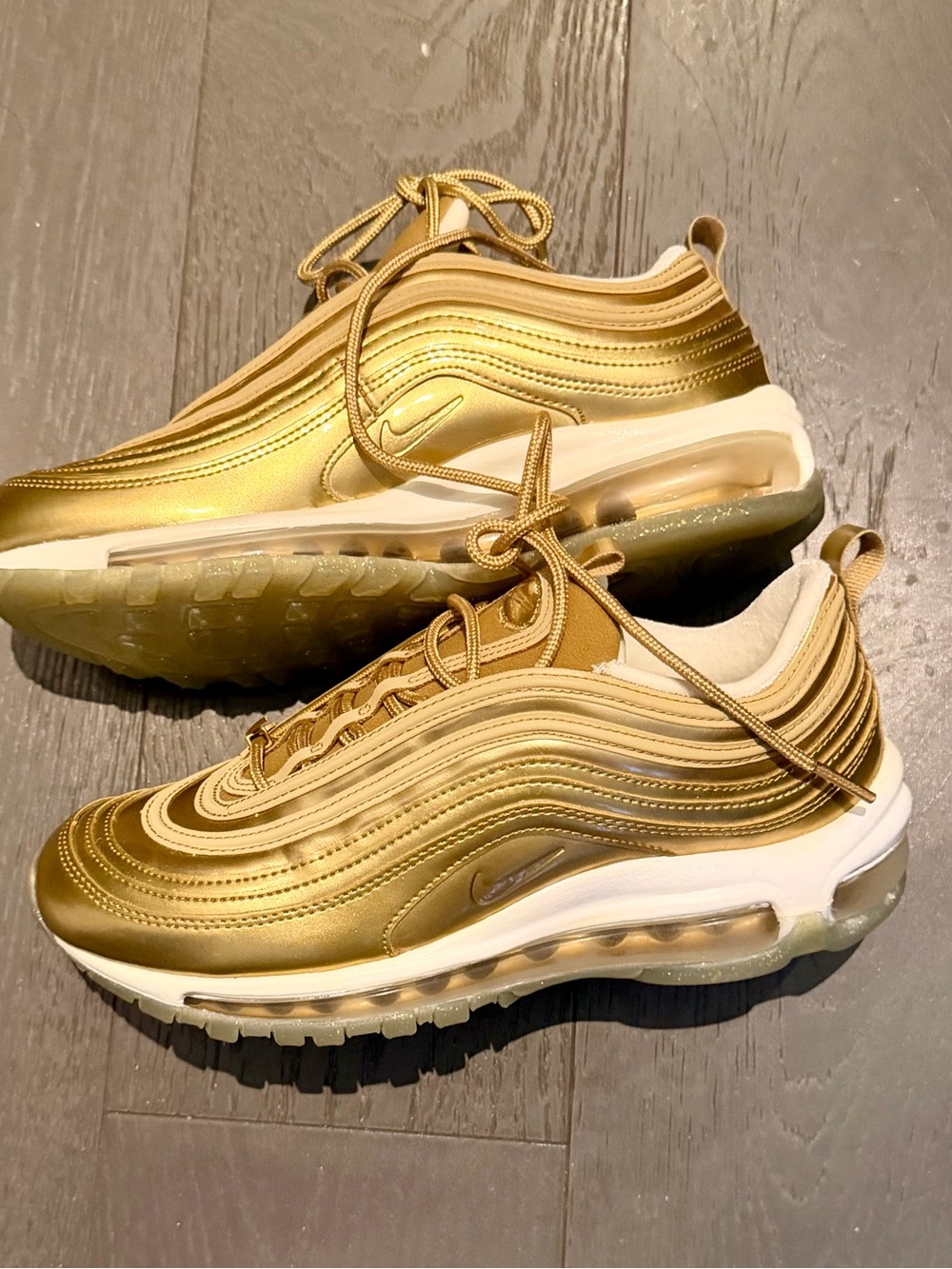 Original Nike Metallic Gold Air Max 97 Sneakers
